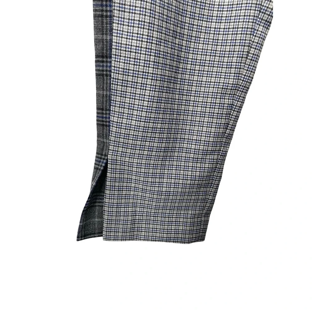 Rag & Bone Meki wool houndstooth plaid ankle pants Size 8 gray